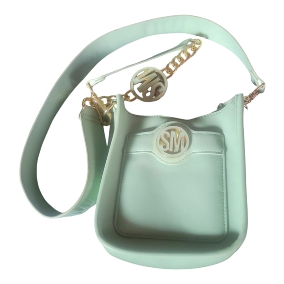 Steve Madden Handbags - Steve Madden Leather Mini Mint Green Crossbody Bag